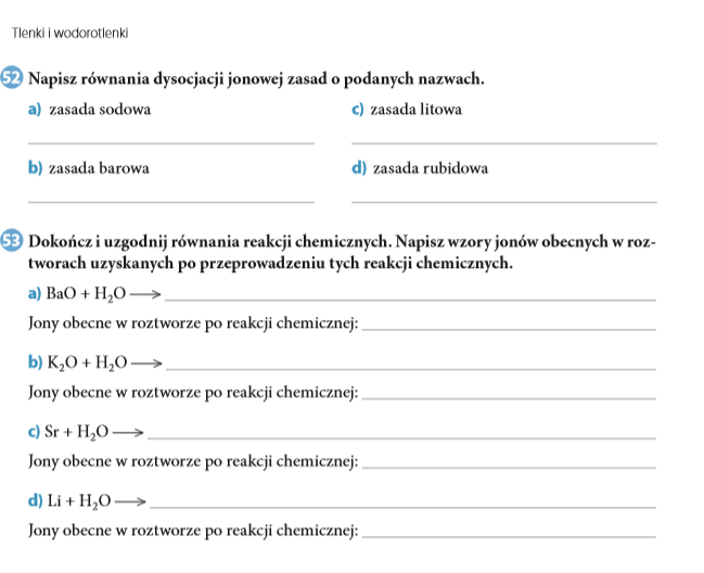 Tlenki I Wodorotlenki Klasa 7 Sprawdzian aBCh78 - klasa 7