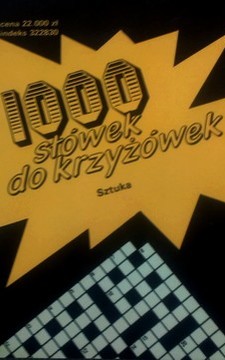 1000 słówek do krzyżówek Sztuka /8294/