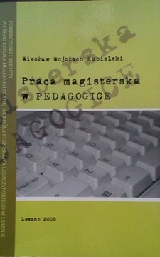 Praca magisterska w pedagogice /8347/