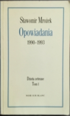 Opowiadania 1990-1993 /20362/