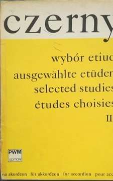 Czerny Wybór etiud III na akordeon /30472/