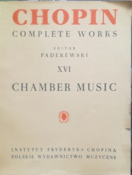 Fryderyk Chopin Complete Works XVI Chamber Music /30500/
