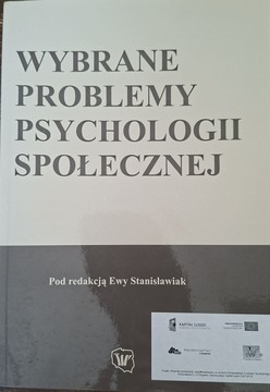 Wybrane problemy psychologii społecznej /41726/