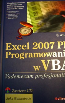 Excel 2007 PL Programowanie w VBA Vademecum profesjonalisty