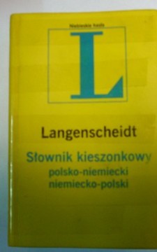 Słownik kieszonkowy polsko-miemiecki niemiecko-polski /111530/