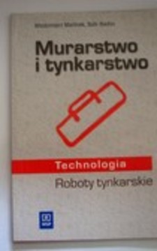 Murarstwo i tynkarstwo Technologia Roboty tynkarskie /9478/