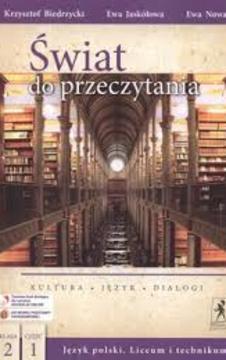Świat do przeczytania 2 część 1 LO Język polski Podr. /113616/