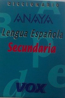 Diccionario Lengua Espanola Secundaria 