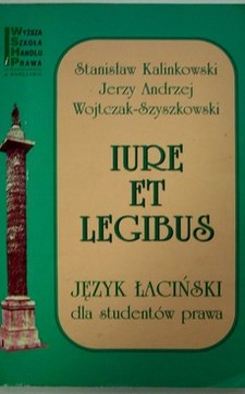 Iure et Legibus Język łaciński dla studentów prawa