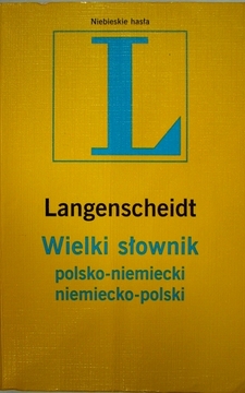Langenscheidt Wielki słownik polsko-niemiecki niemiecko-polski