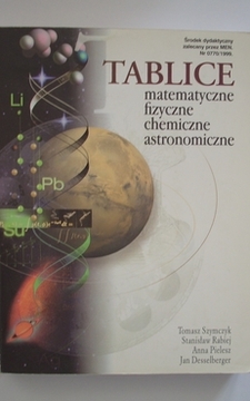 tablice matematyczne fizyczne chemiczne astronomiczne 