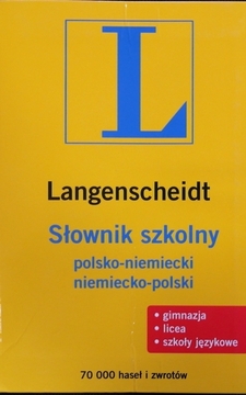 Langenscheidt Słownik szkolny polsko-niemiecki niemiecko-polski
