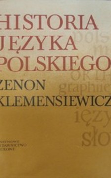 Historia języka polskiego Tom II