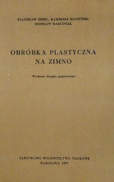 Obróbka plastyczna na zimno /3431/