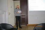 Przewodniczący Komisji Rewizyjnej Paweł Buczyński odczytuje sprawozdanie KR z działalności Towarzystwa. 