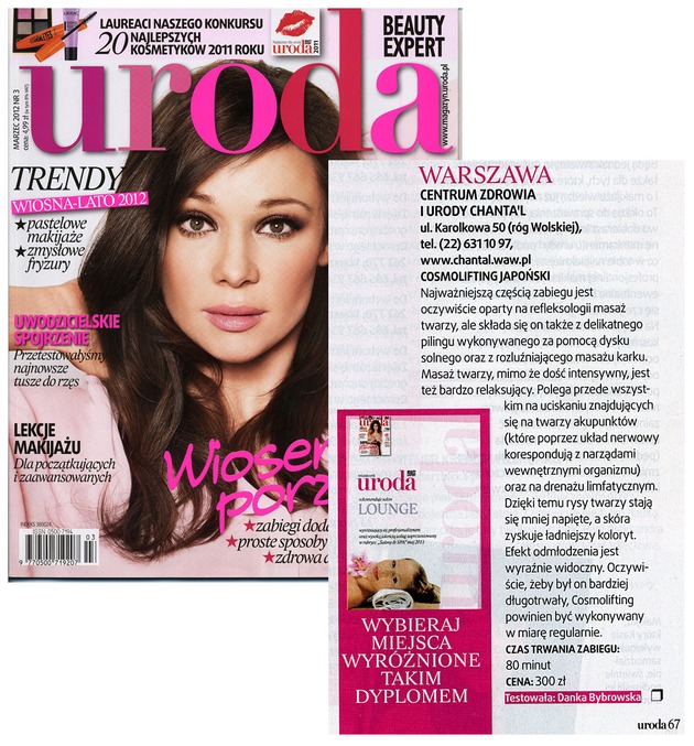 URODA - najbardziej opiniotwórczy miesięcznik i jedyny beauty expert na rynku wydawniczym.