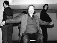 Performance z Dick Higgins, 1987, Poznań