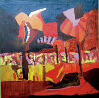 Autumn, 1988, oil, 98 x 98 cm