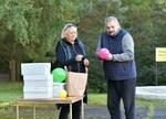  Baloniku mój malutki…. Pan Waldemar podczas konkurencji dmuchania balonów na czas.