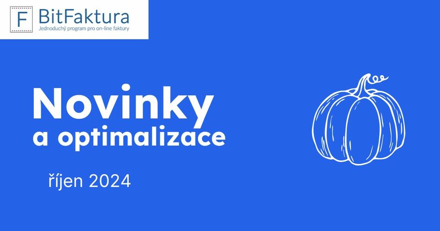 Novinky a optimalizace - říjen 2024