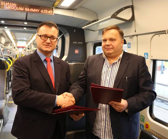 Prezes Kolei Dolnośląskich, Piotr Rachwalski, prezes Netii, Tomasz Szopa