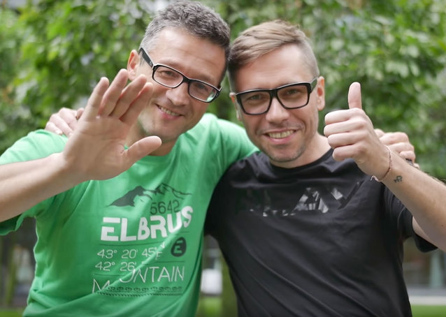 Wojciech Jabczyński z Orange i Marcin Gruszka z PLAY