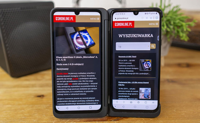 LG G8X to najlepszy smartfon do przeglądania internetu
