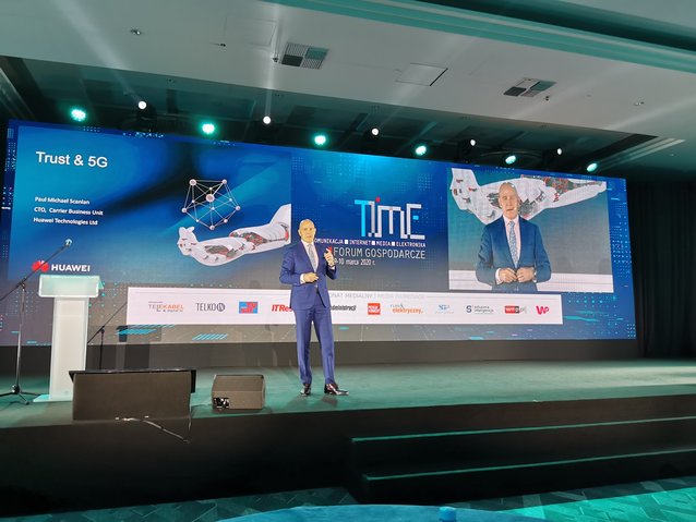 Paul Scanlan z Huawei w Warszawie