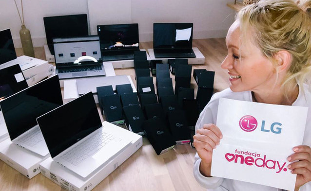 LG K50 i Q60 oraz laptopy LG gram dla domów dziecka