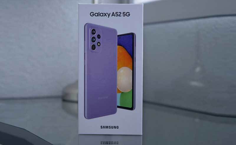Samsung Galaxy A52 5G - rozpakowanie pudełka