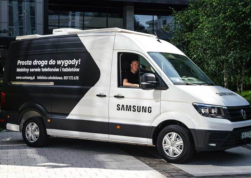 Mobilny serwis Samsung naprawa smartfonu z dojazdem pod dom