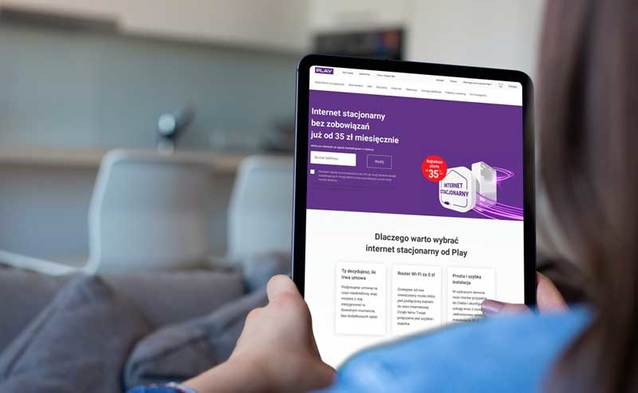 Nowa, promocyjna oferta internetu stacjonarnego bez zobowiązań od Play już za 35 złotych miesięcznie! Najtańsza oferta na rynku