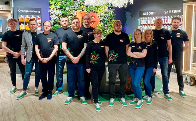 Jest kolejny zielony salon Orange