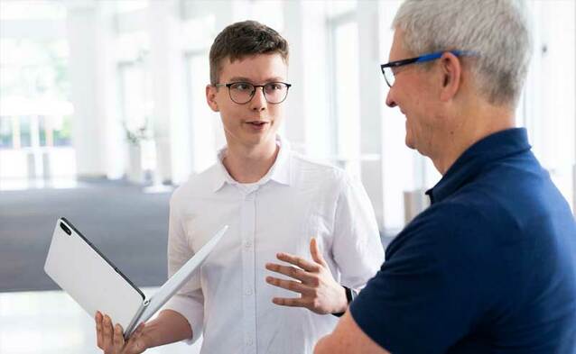 Tim Cook spotkał się z uczniem warszawskiego Rejtana