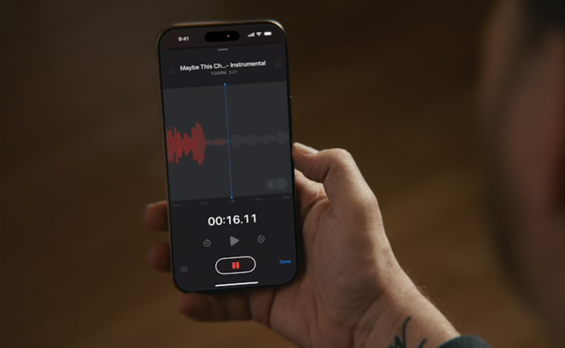 iPhone ma nowy dyktafon