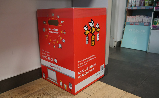 Pilotaż zbiórki elektroodpadów w placówkach Poczty Polskiej