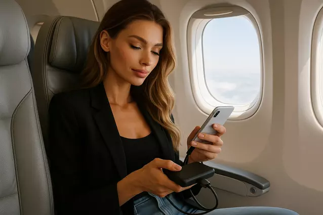 Od października zakaz używania powebanków na pokładach samolotów