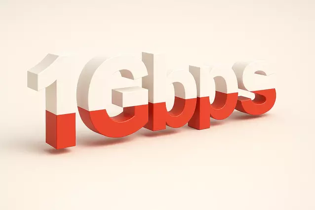 4,4 mln adresów w Polsce jest w zasięgu internetu 1 Gbps - wszystkich adresów jest 9 mln