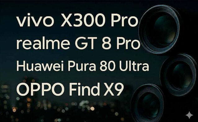 Nasze porównanie fotografii nocnej najnowszych chińskich flagowców: vivo X300 Pro, realme 8 GT Pro, Huawei Pura 80 Ultra i OPPO Find X9