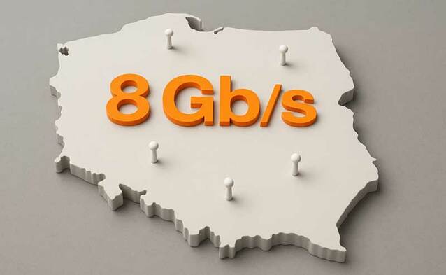 Orange włącza 8 Gb/s w 50 miastach