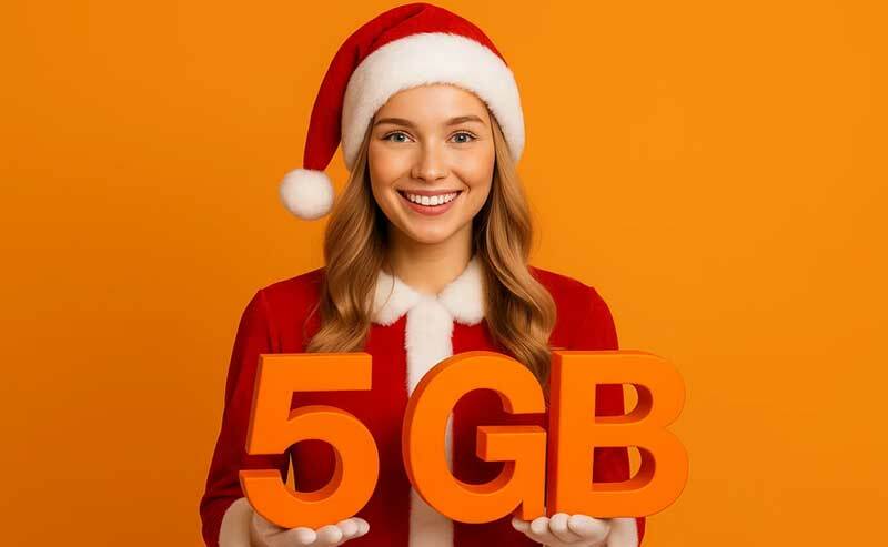 Mikołajkowa promocja Orange na kartę: no limit i 5 GB przez 5 dni