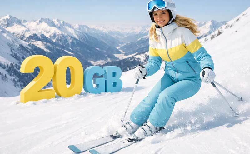 20 GB na ferie