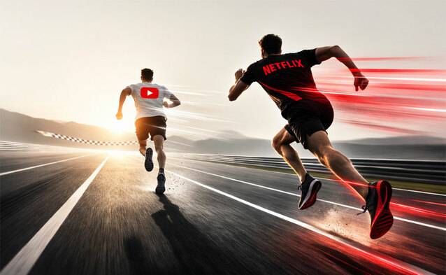 Netflix dogania YouTube
