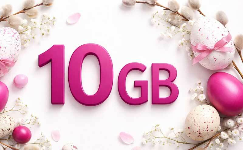 Dodatkowe GB od T-Mobile na Wielkanoc