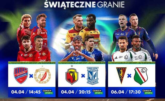 CANAL+ szykuje mocny świąteczny weekend - będą hity Ekstraklasy i żużel