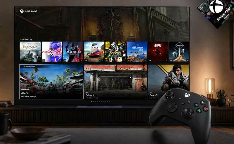 Xbox Game Pass Premium za darmo - setki gier na ekranie telewizora