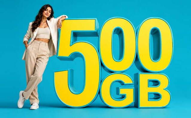 Dodatkowe 500 GB bez dopłaty