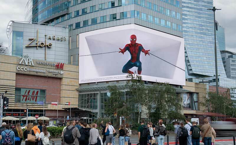 Spider-Man pojawił się w centrum Warszawy