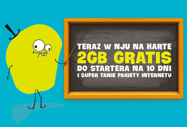 2 GB na start w nju na kartę