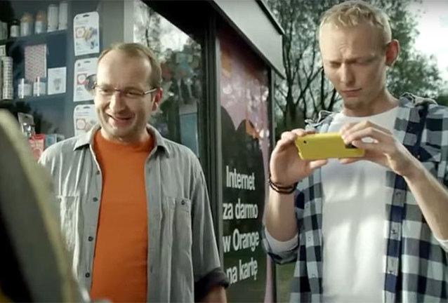 Reklama oferty ”Internet za darmo” w Orange